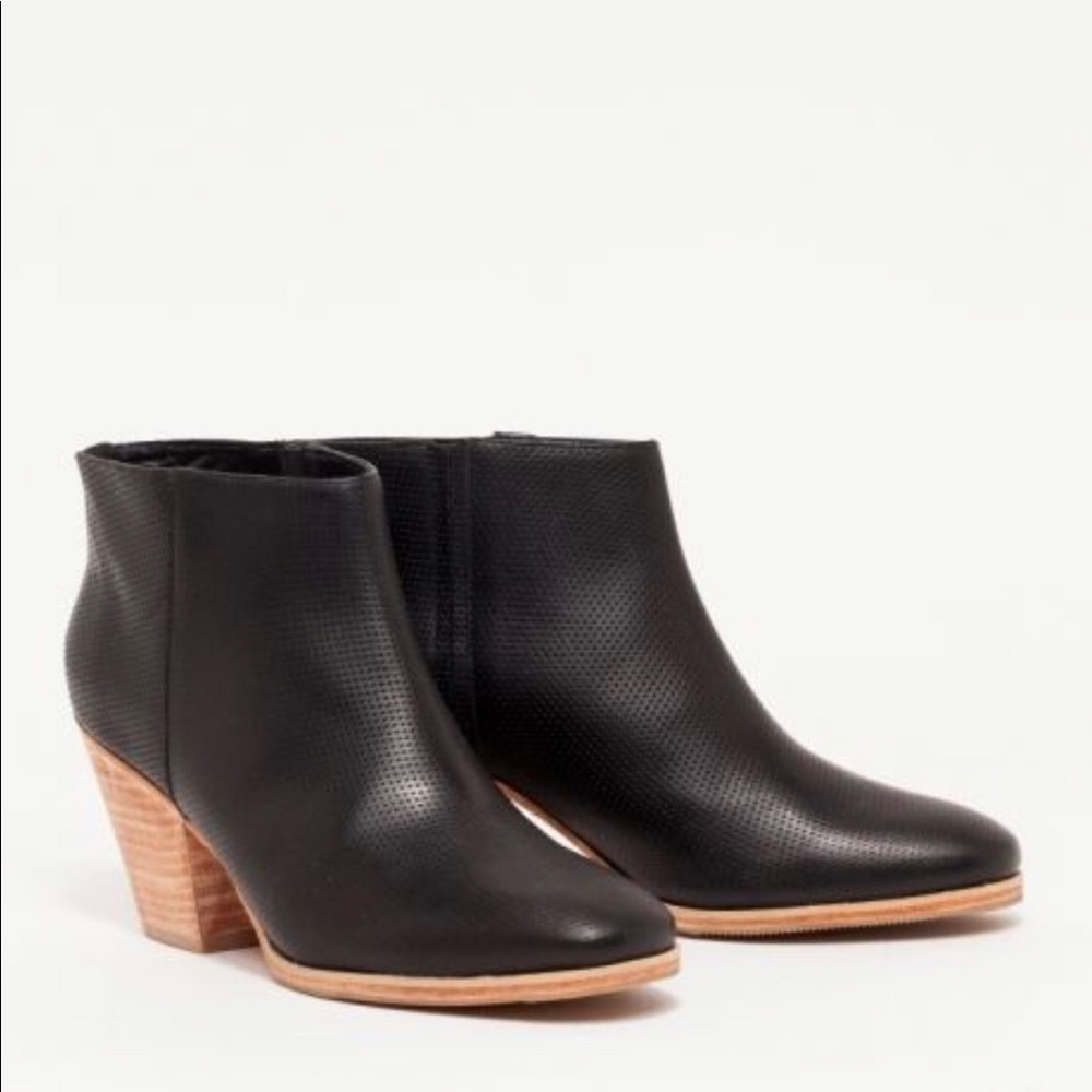 Rachel Comey Mars in Perforated Black Leather